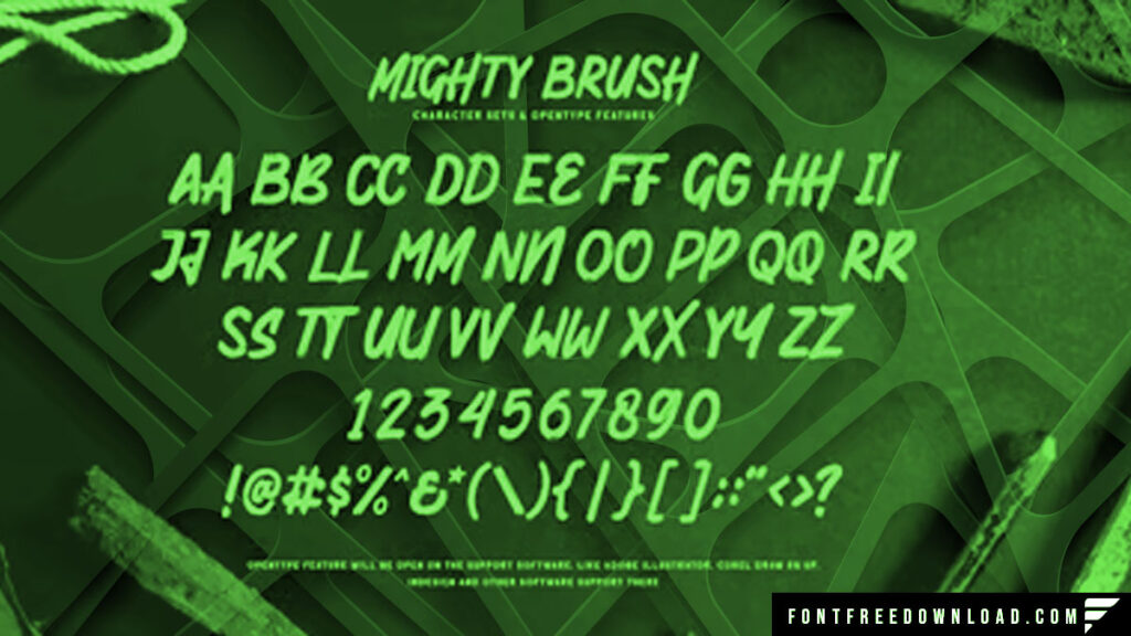 Alternatives to Mighty Brush Font