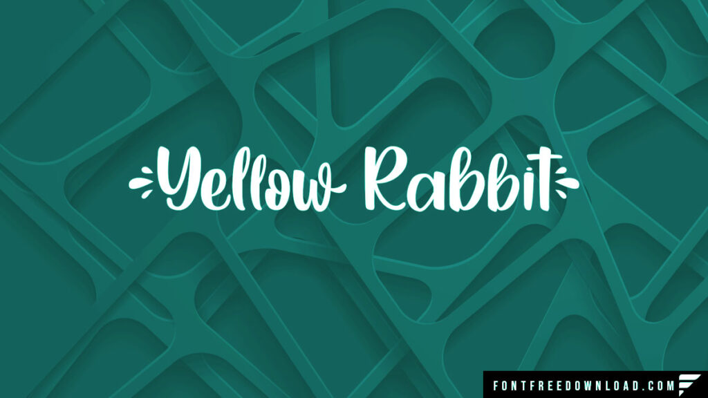 Attributes of the Yellow Rabbit Font