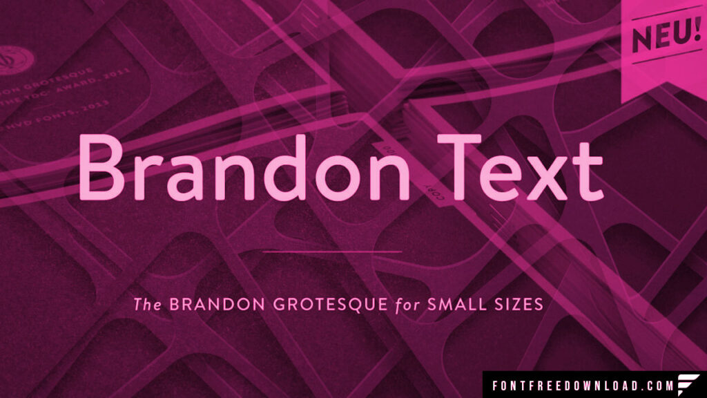 Brandon Text Font View