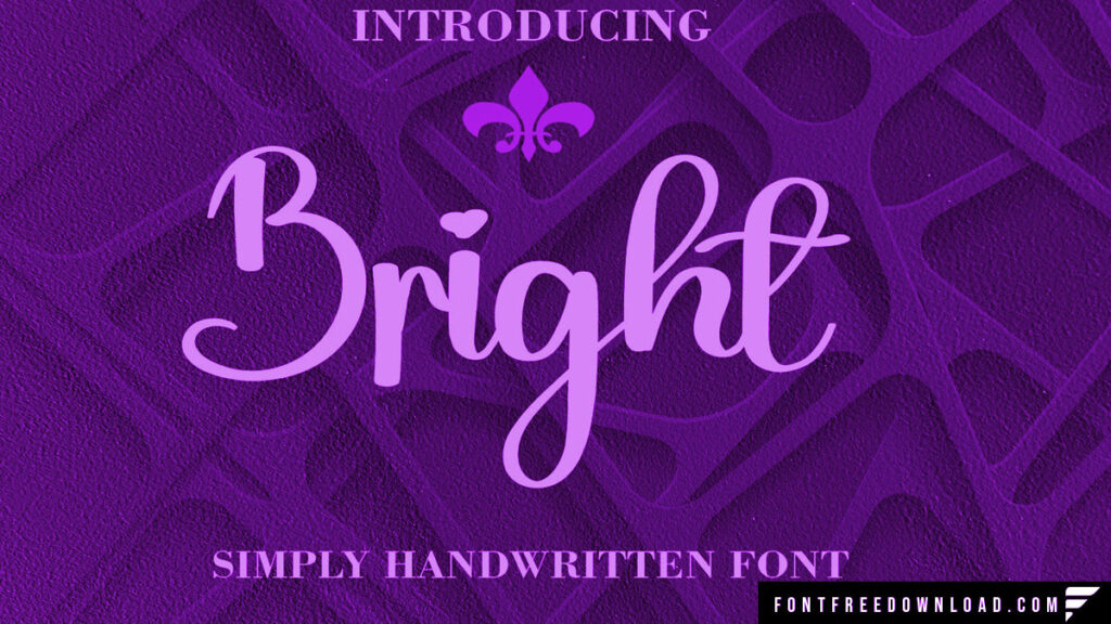 Bright Script Font Free Download