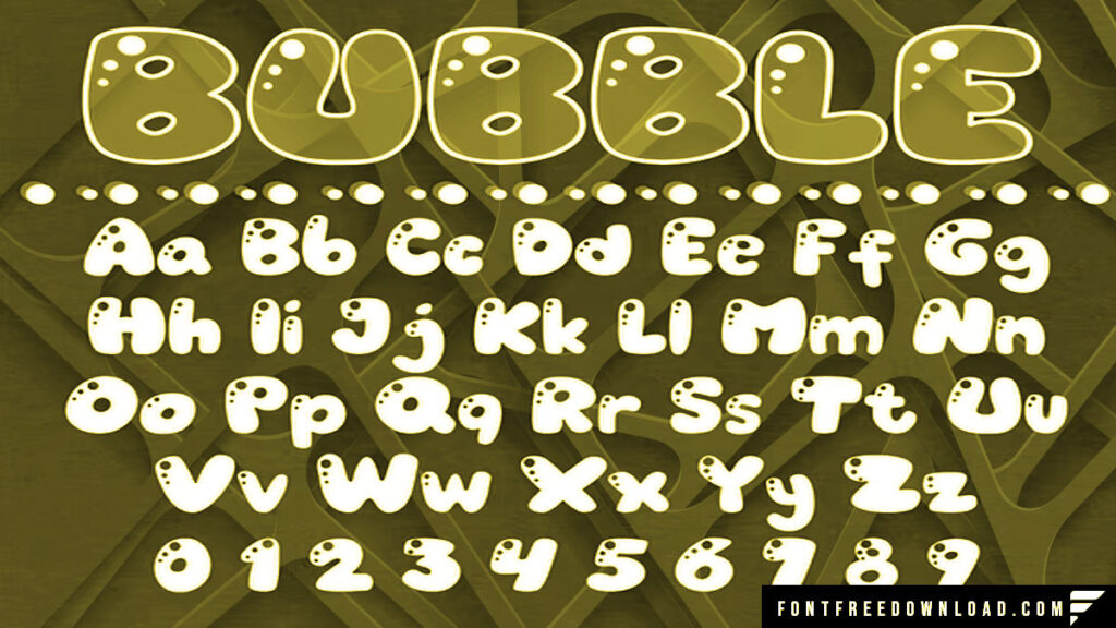 Bubble Letters Font Free Download TTF