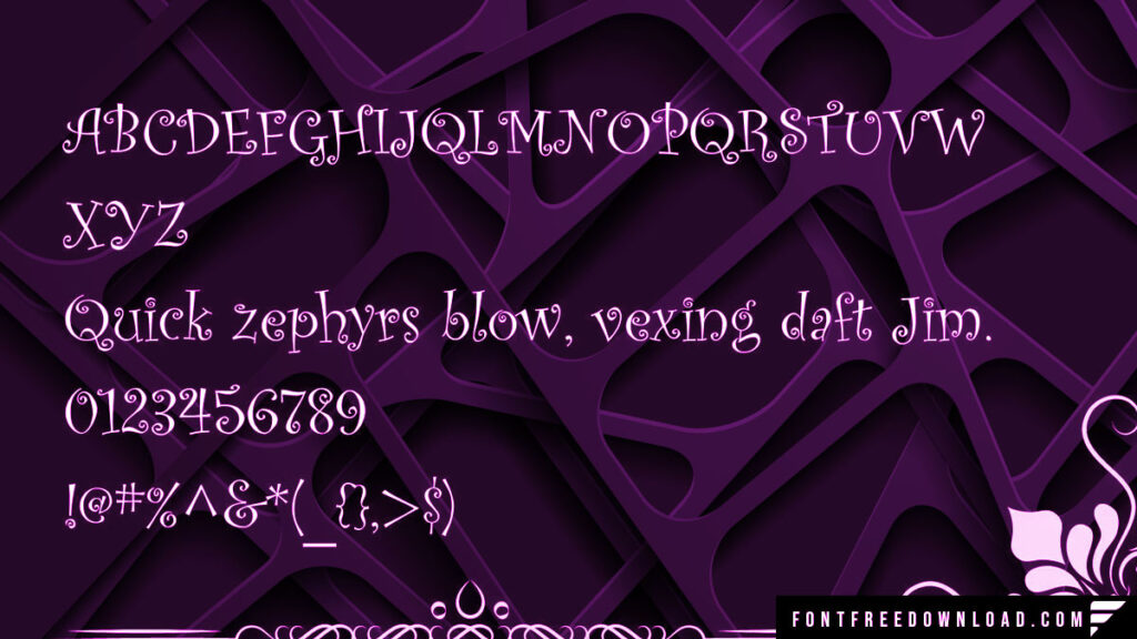 Curlz Font View