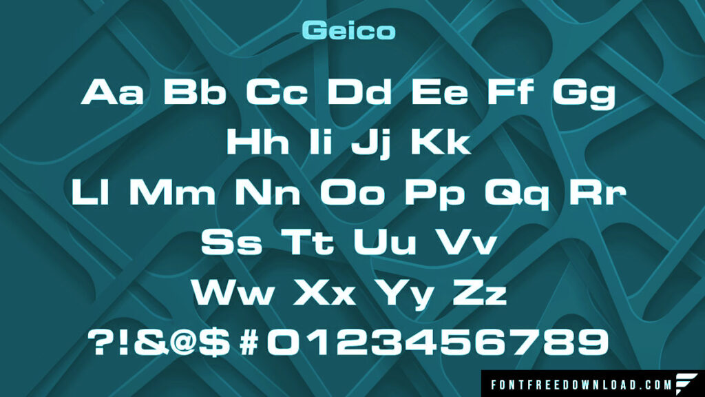 Exploring the Intricacies of the Geico Typeface