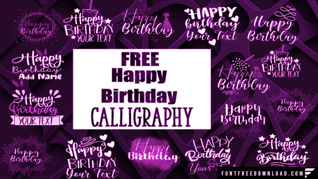 Font for Birthday Celebrations: Happy Birthday