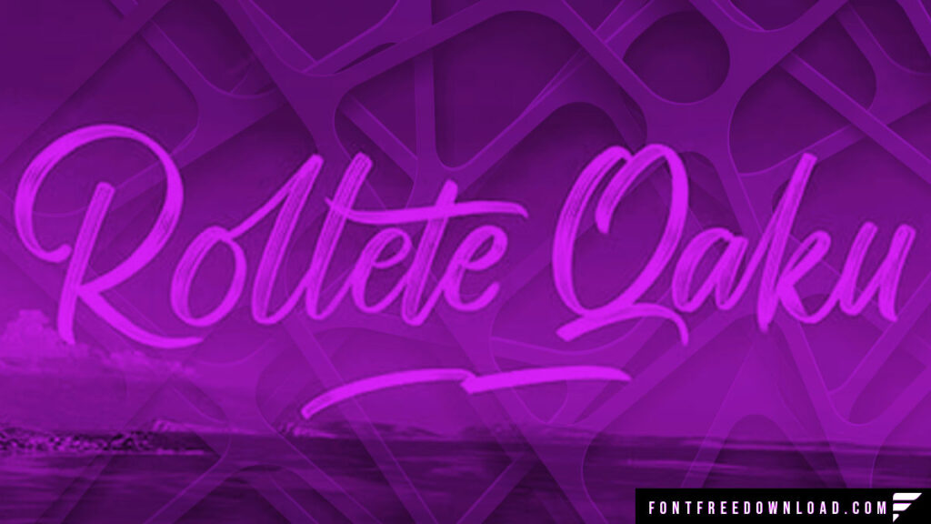 Free Download of Rollete Qaku Typeface