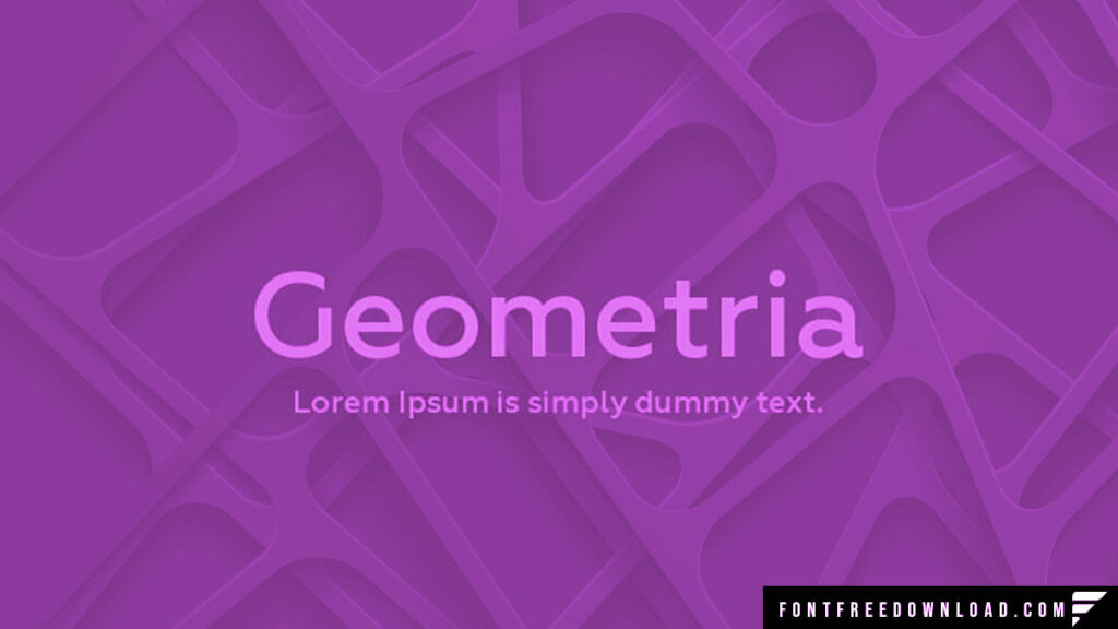 Geometria Font Free Download TTF