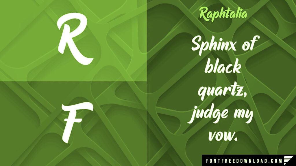 Guidelines for Using the Raphtalia Font