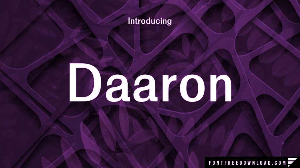 Guidelines for Utilizing Daaron Font