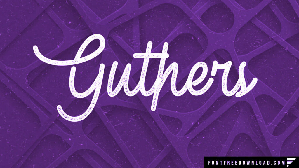 Guthers Font Free Download