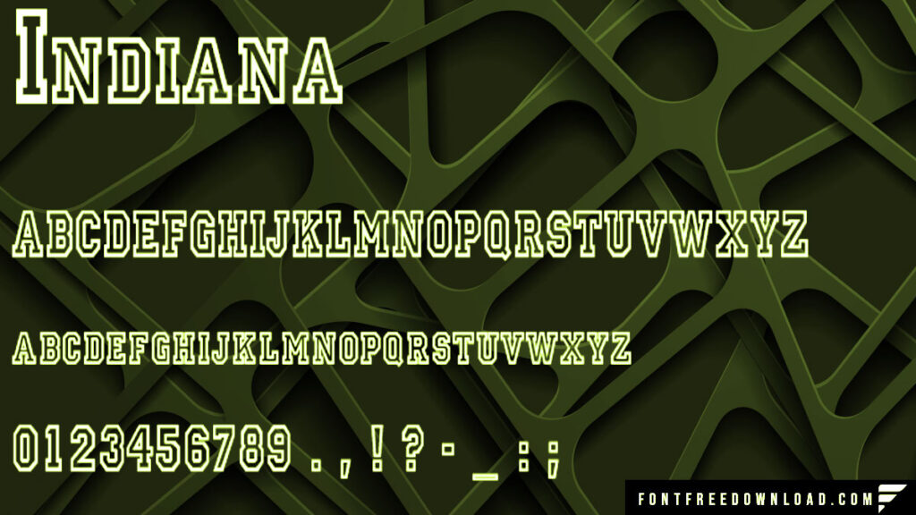 Indiana Font Free Download TTF