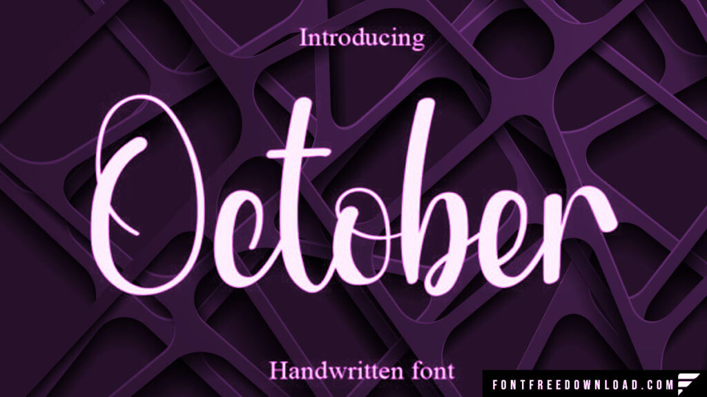 October Font Free Download