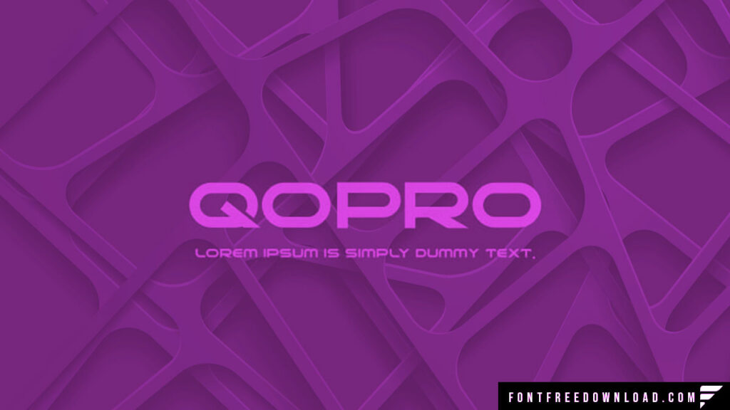 Qopro Font Enhancing Editorial Designs