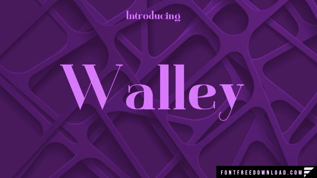 Utilizing Walley Font in Editorial Design