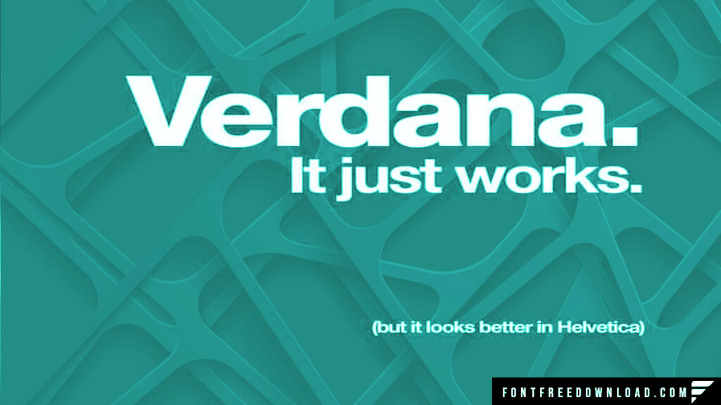 Verdana Font Free Download TTF