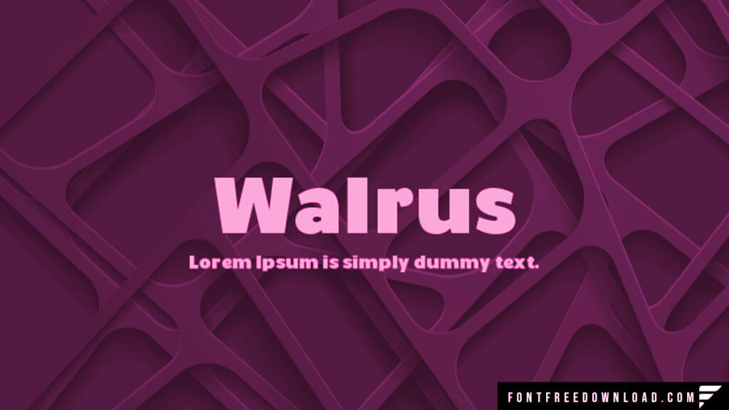 Walrus Signature Font Free Download