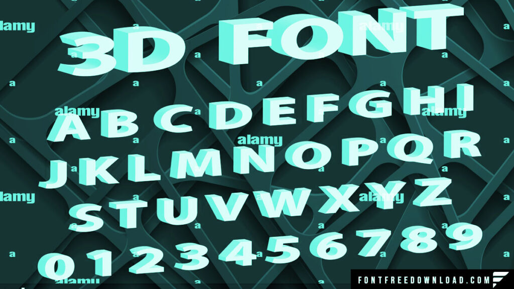 3D Font Download for Desktop