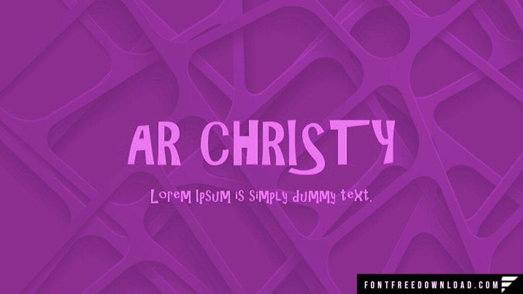 AR Christy Font Download for Desktop