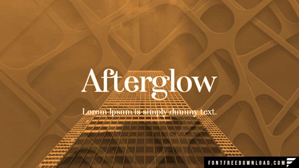 Afterglow Font Free Download