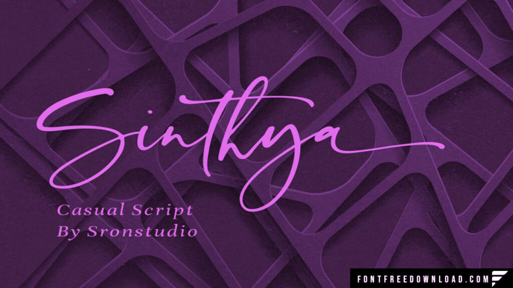 Applications of the Sinthya Font: Where to Utilize Its Elegance