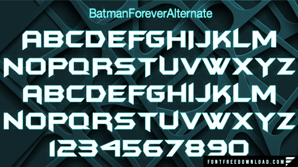 Batman Forever Alternate Font Family Free Download