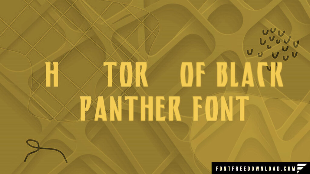 Black Panther Font Free Download TTF