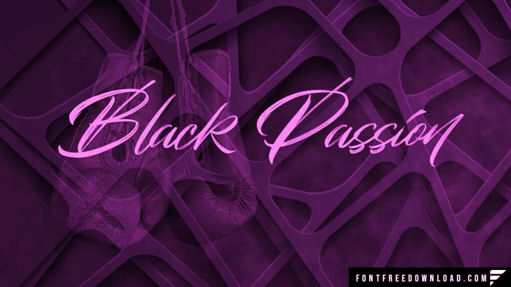 Black Passion Font Free Download