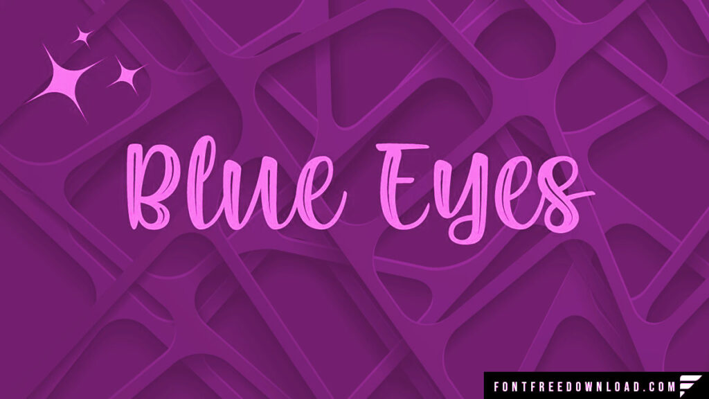 Blue Eyes Font Free Download