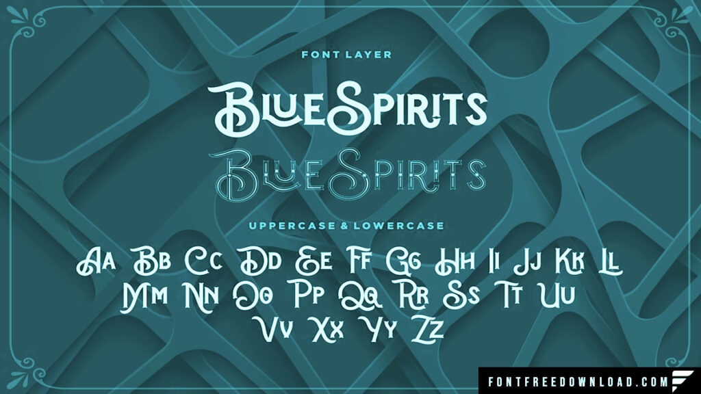 Blue Spirits Font Free Download