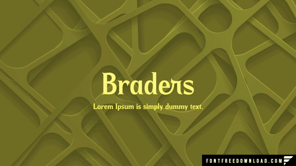 Braders Font Free Download