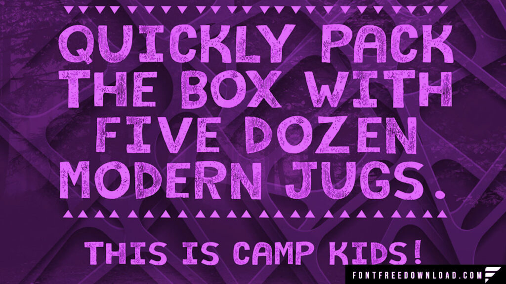 Camp Kids Font Family Free Download