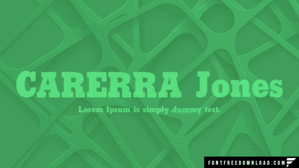 Carerra Jones Font Free Download