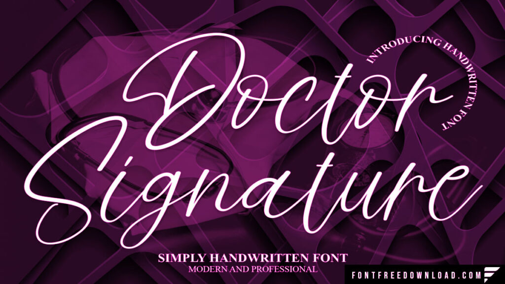 Doctor Signature Font Free Download