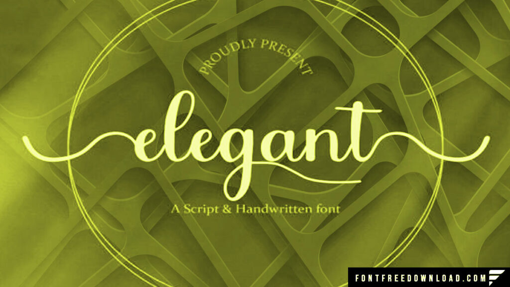 Elegant Font Free Download TTF