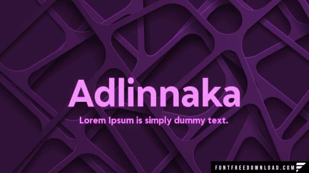 Experience the Adlinnaka Font Family: Modern Typography at Its Finest