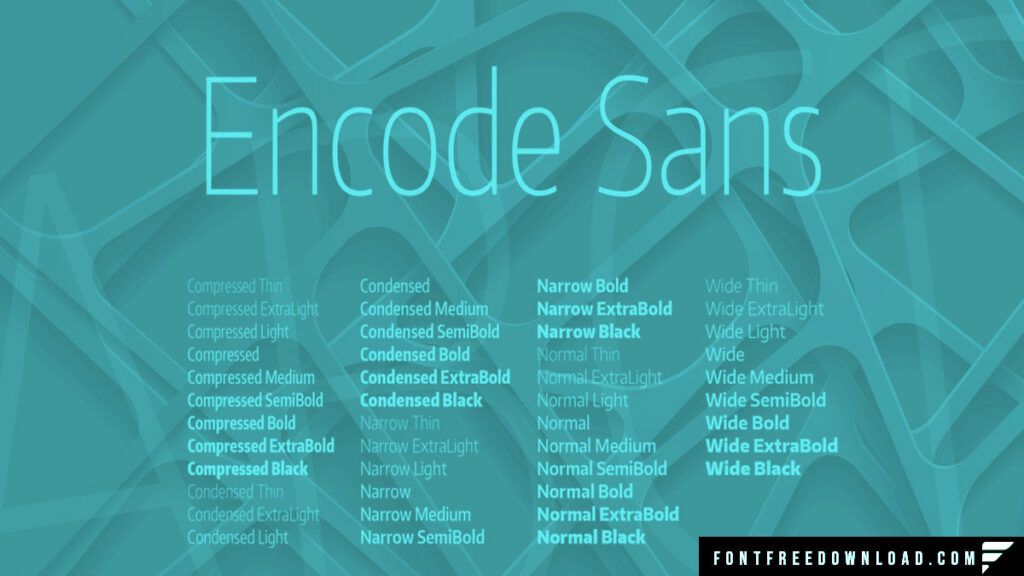 Explore the Versatility of the Encoder Font Family