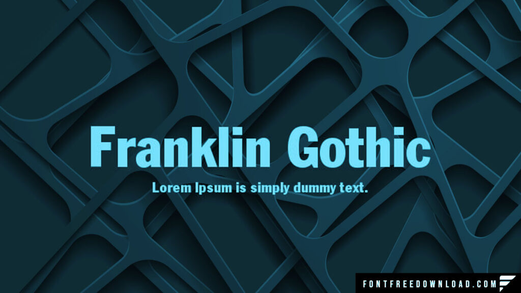 Franklin Gothic Font Free Download