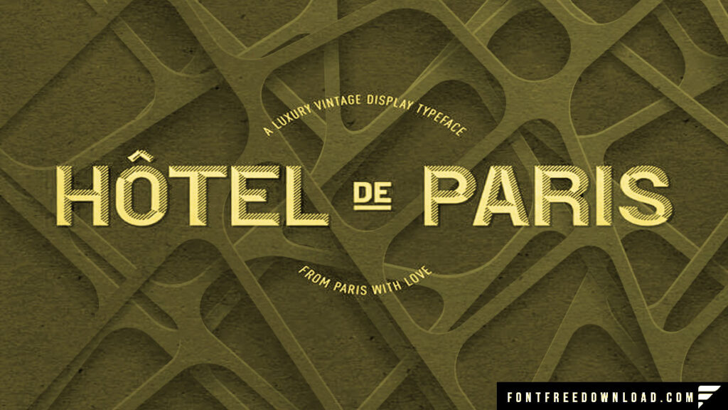 Free Hotel De Paris Font Download