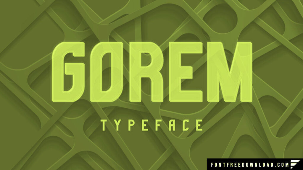 Gorem Typeface Font Free Download