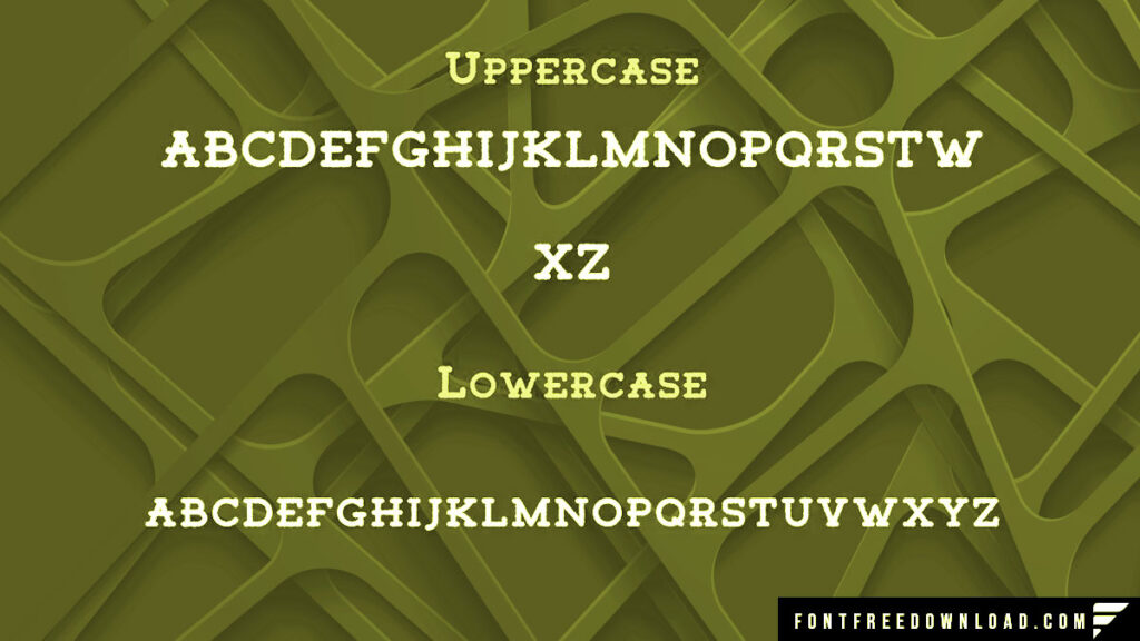 Highlighted Characteristics of the Tigreal Typeface