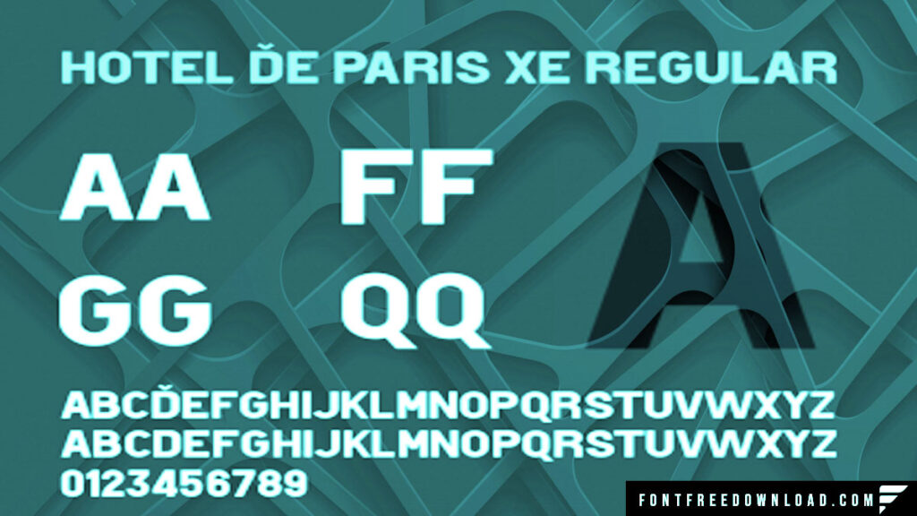 Hotel De Paris Font Free Download