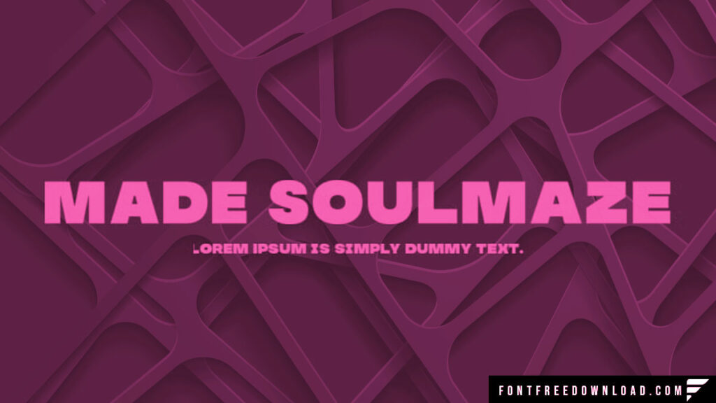 Made Soulmaze Font Free Download