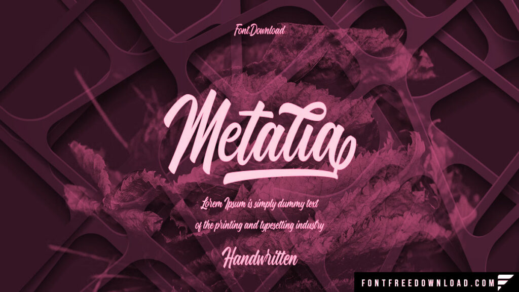 Metalia Font Download for Desktop