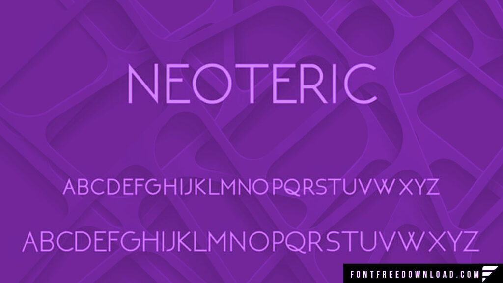 Neoteric Font Free Download for Pixellab