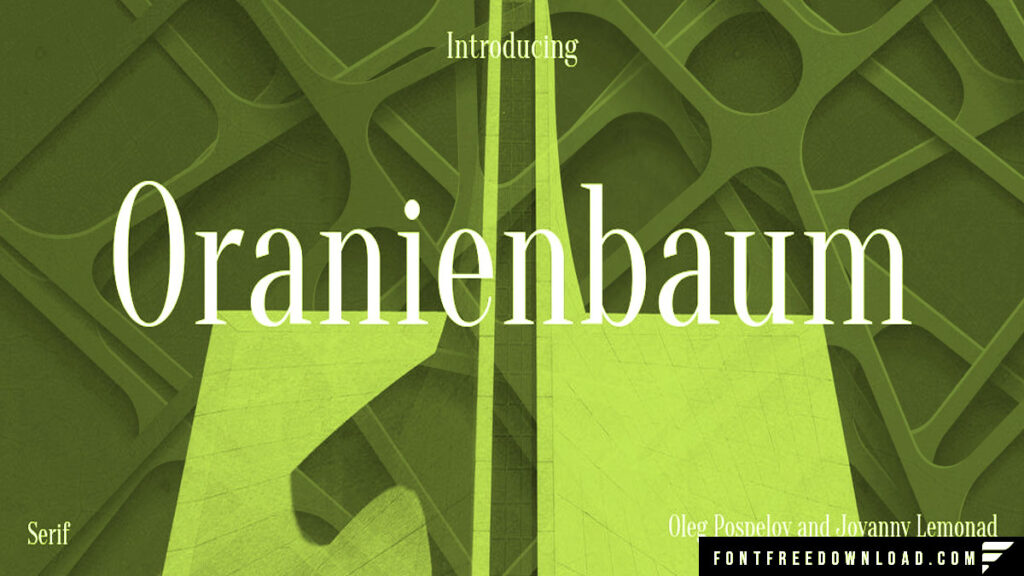 Oranienbaum Font View