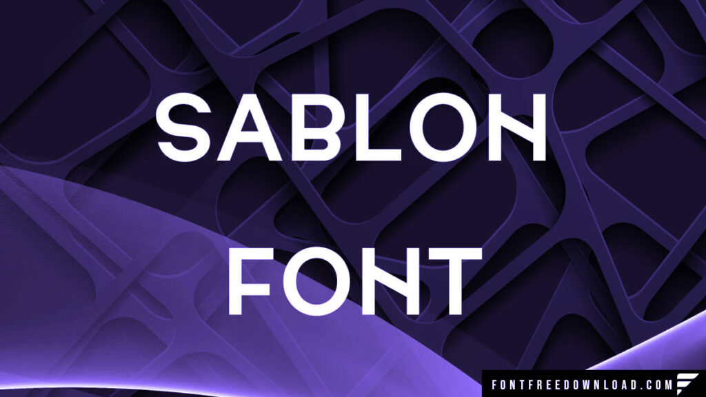 Sablon Medium Font Free Download