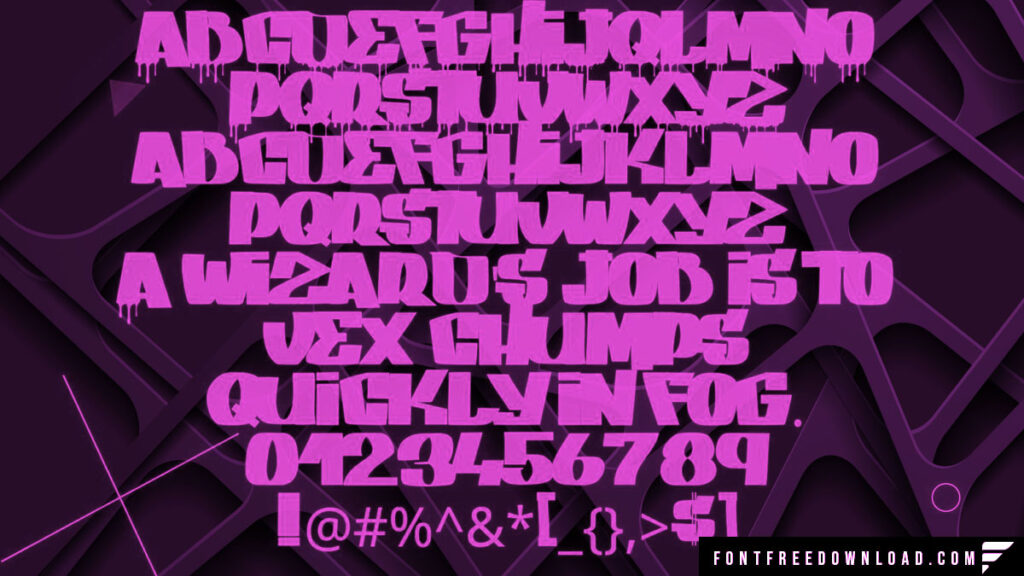 Spray Paint Font View
