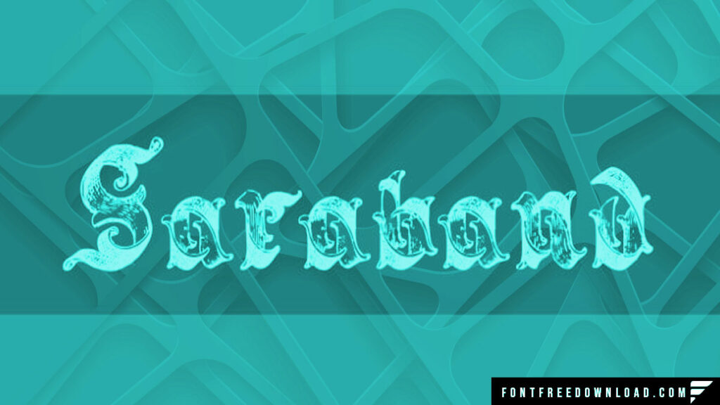The "Saraband Lettering Font Family" Reimagined
