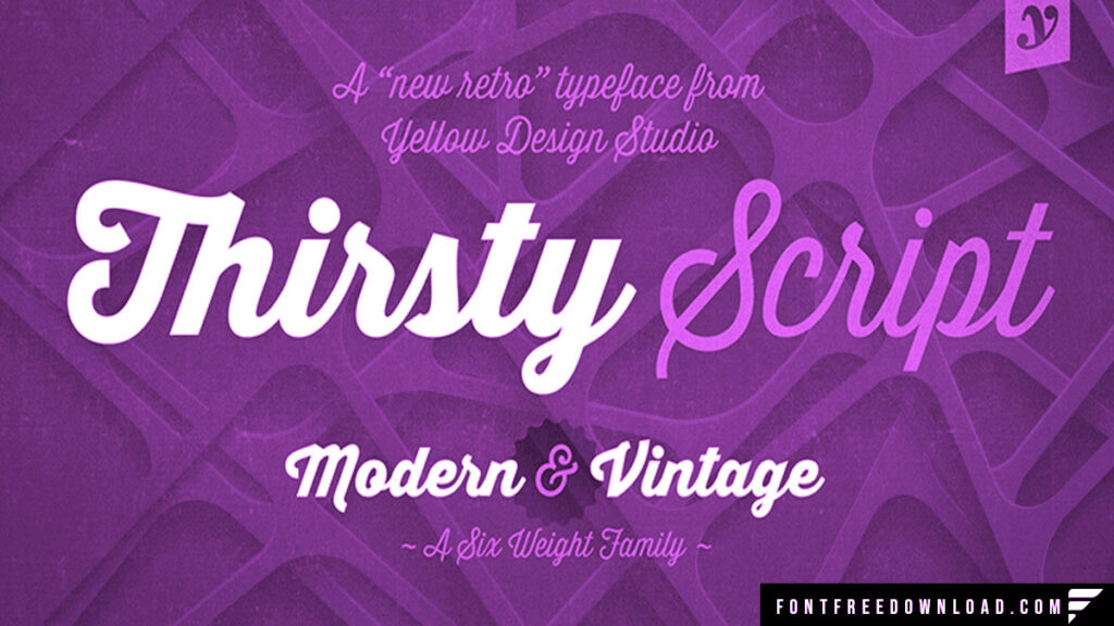 Thirsty Script Font Family Free Download