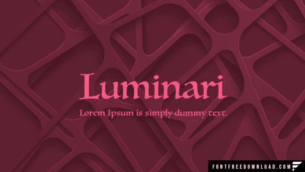 Unveiling the Elegance of Luminari Font