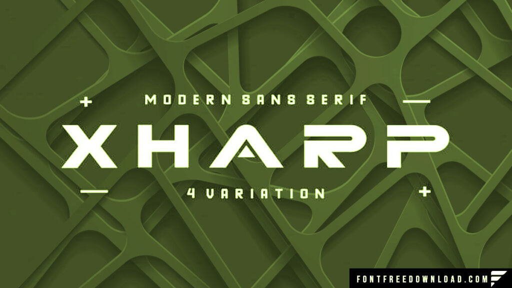 XHARP: A Font of Futuristic Modernity